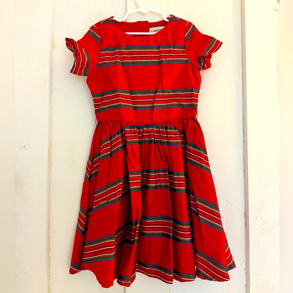 Lands’ End Christmas Dress! Girls size 7.